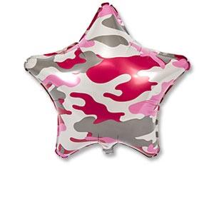 картинка Звезда  Хаки(Камуфляж) розовая